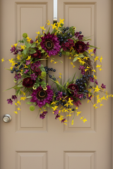 25" Purple Rain Garden Wreath