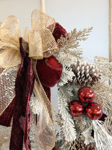 Glimmering Burgundy Wreath Kit