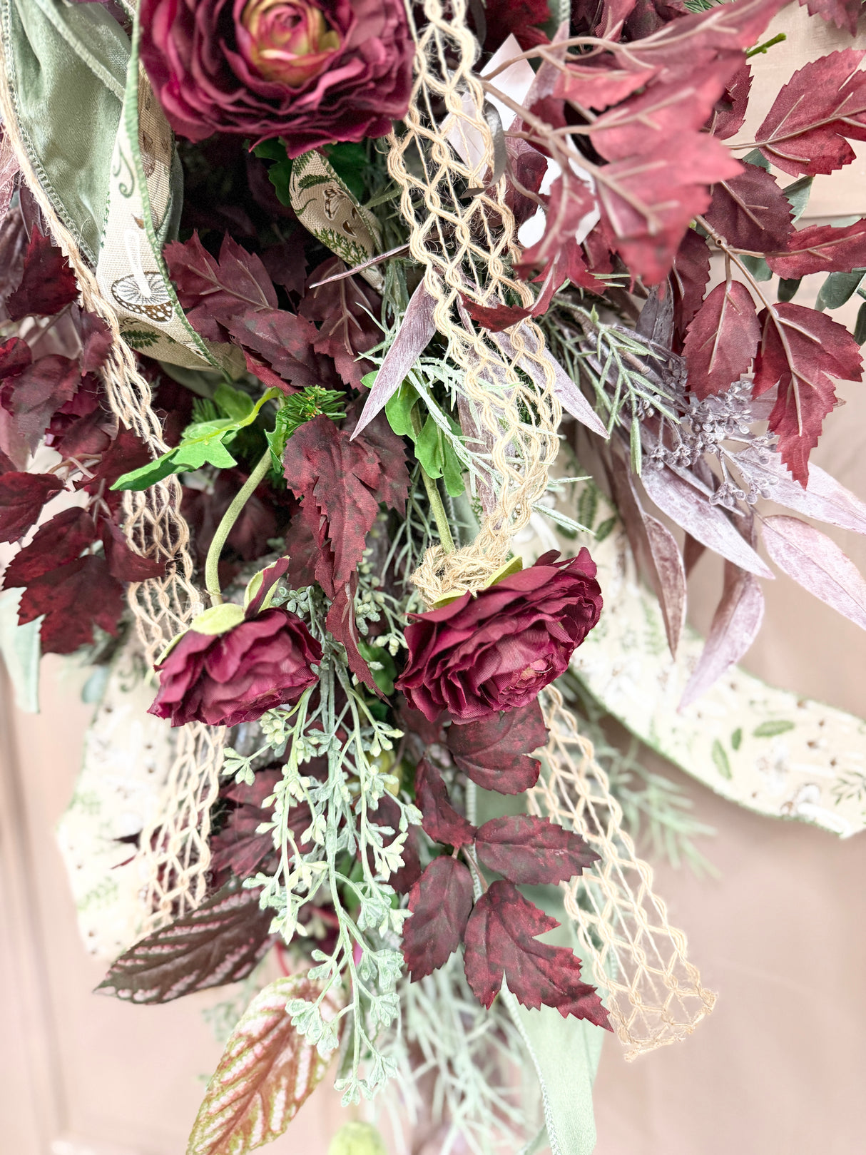38" Sage Harvest Serenade Swag