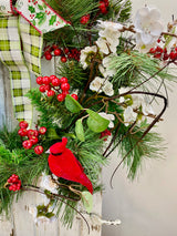 21" Mistletoe Wishes Wreath