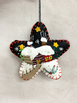 Handmade Black Star House Ornament