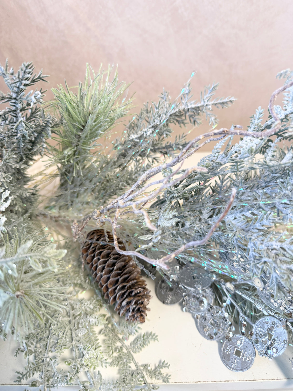 66" Silver Sparkle Garland