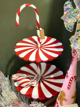 Metal 2-Tier Candy Cane Tray