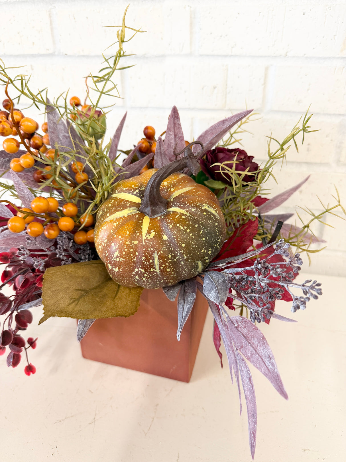 15" When October Comes Centerpiece