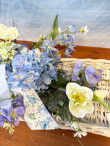 32" Blue Birds Singing Swag