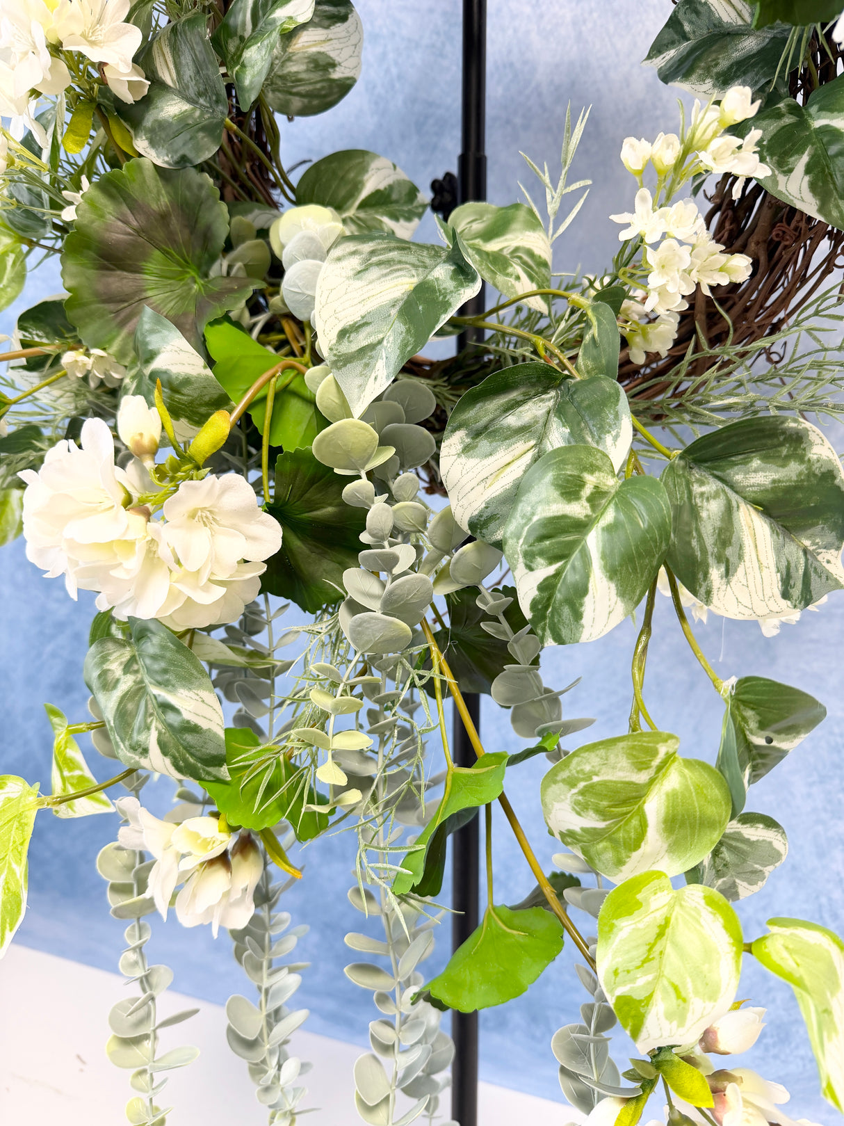 35" UV Protect Fresh Picked Blooms Wreath