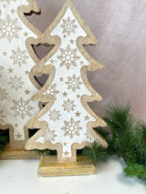 Snowflake Wood Tree - 3 Sizes