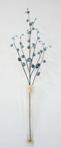 Silk blue currant berry spray outdoor safe for transitional everyday home decor from Magnolias Home Decor