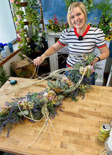 Cream Wrapped Twig Bendy Vine Garland