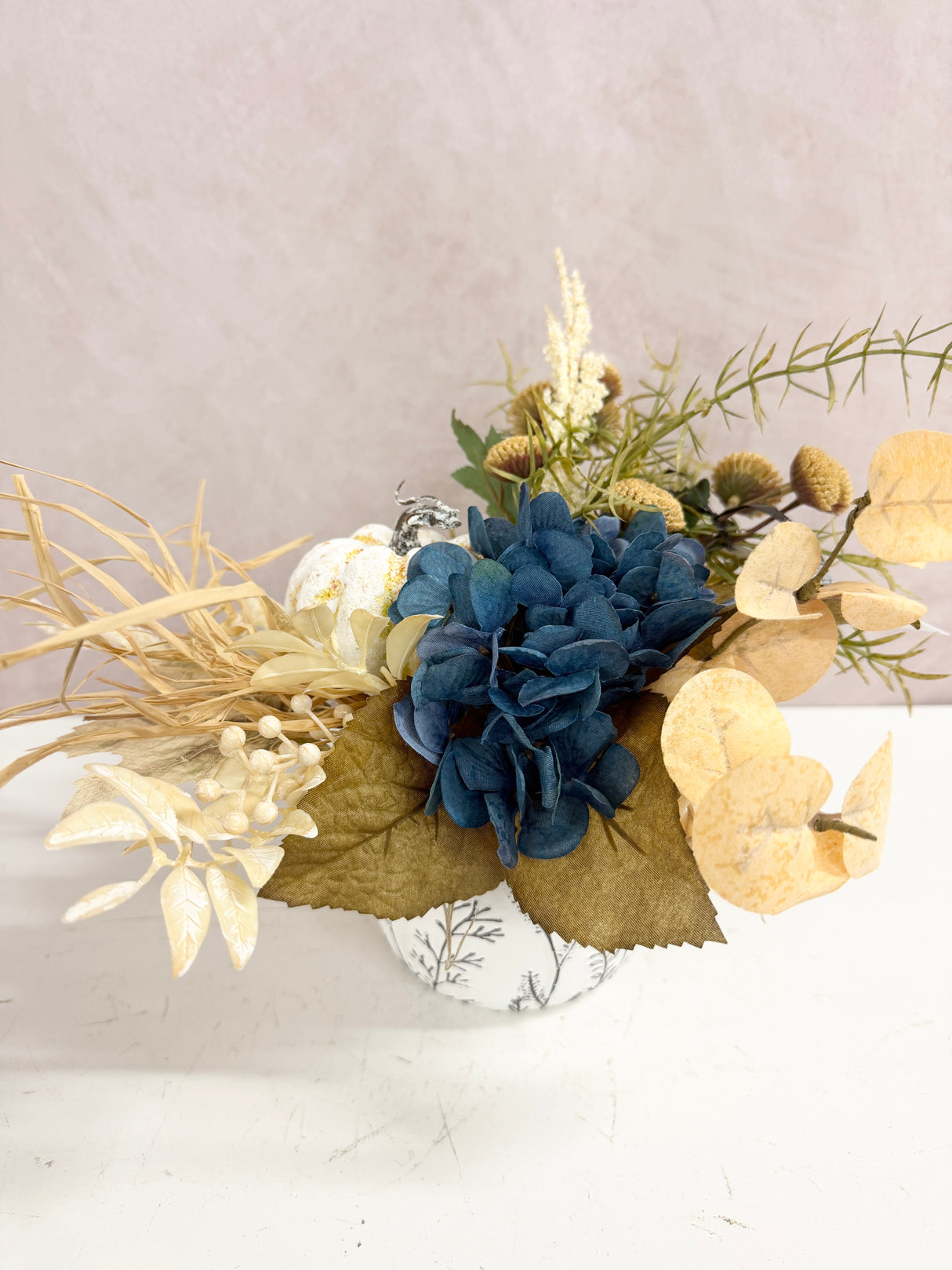 11" Blue Serene Centerpiece
