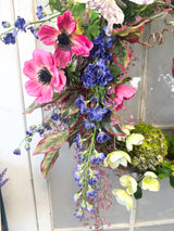 27" Blooming Butterflies Wreath