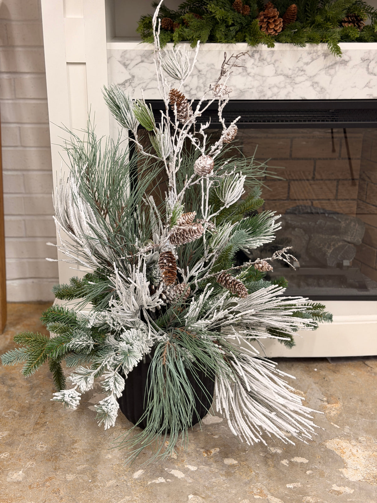 Snowy Days Porch Pot Kit