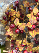 Burgundy Hawthorn Berry Spray