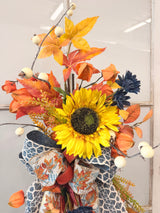 33" Fall In Full Bloom Swag