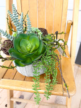 13" UV Protect Nestled In Nature Centerpiece