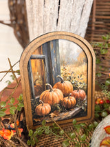Pumpkin Window Canvas Art Layered Set