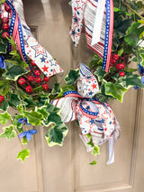 25" Home Of The Brave Wreath