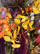 Yellow Gingko Leaf Spray