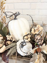 30" Gathering of Pumpkins Basket