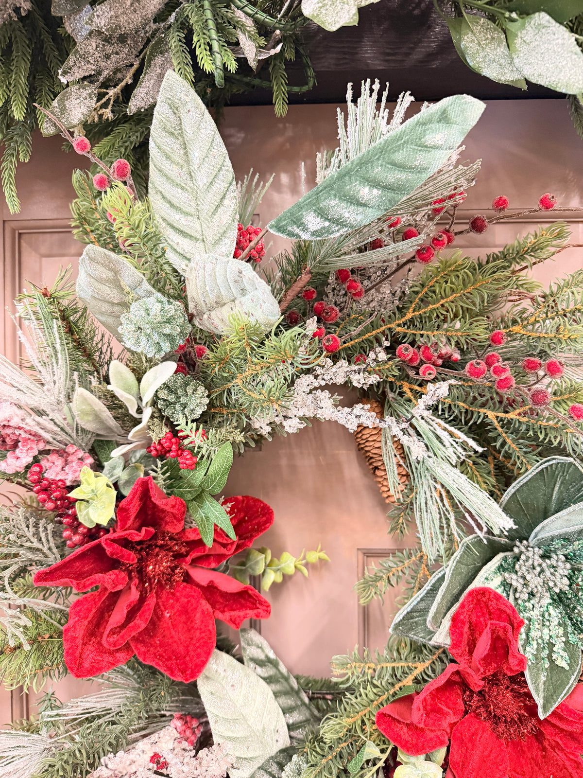 28" Winterberry Noel Wreath