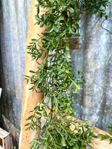 6' New England Boxwood Garland