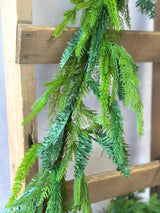 6' Real Touch Shelter Belt Pine Garland