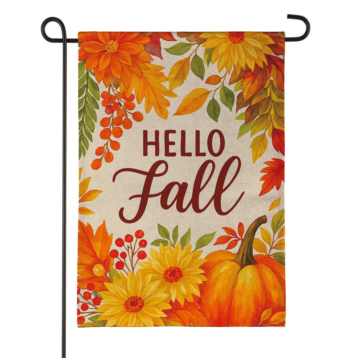 Fall Floral Bloom Garden Flag