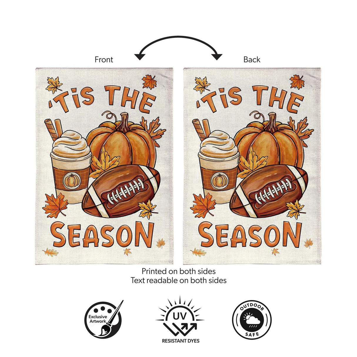 Fall Icon Season Garden Flag