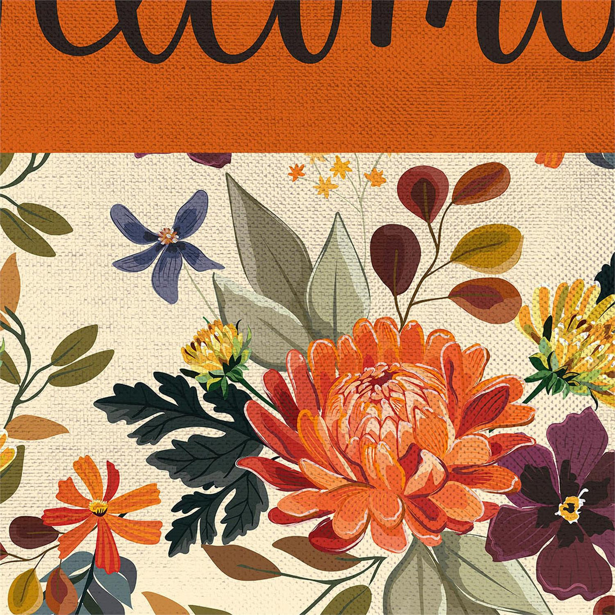 Fall Floral Welcome Garden Flag