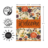 Fall Floral Welcome Garden Flag