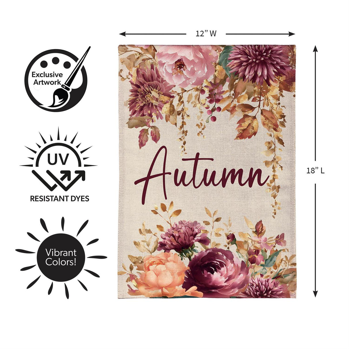 Autumn Florals Garden Flag
