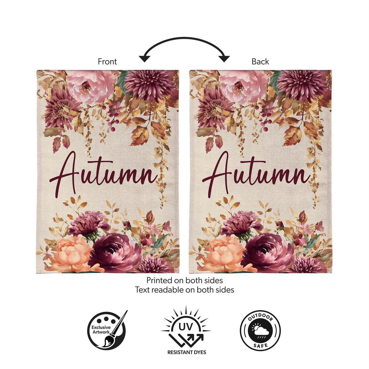 Autumn Florals Garden Flag