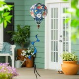 Red White & Bloom Floral Balloon Spinner