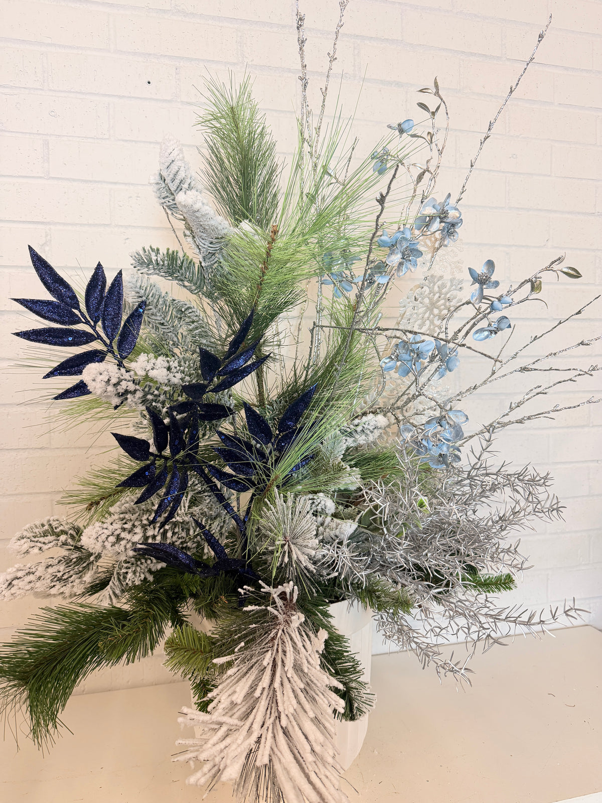 Frozen Winter Porch Pot Kit