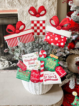 Classic Red & White Gift Stake - 3 Styles