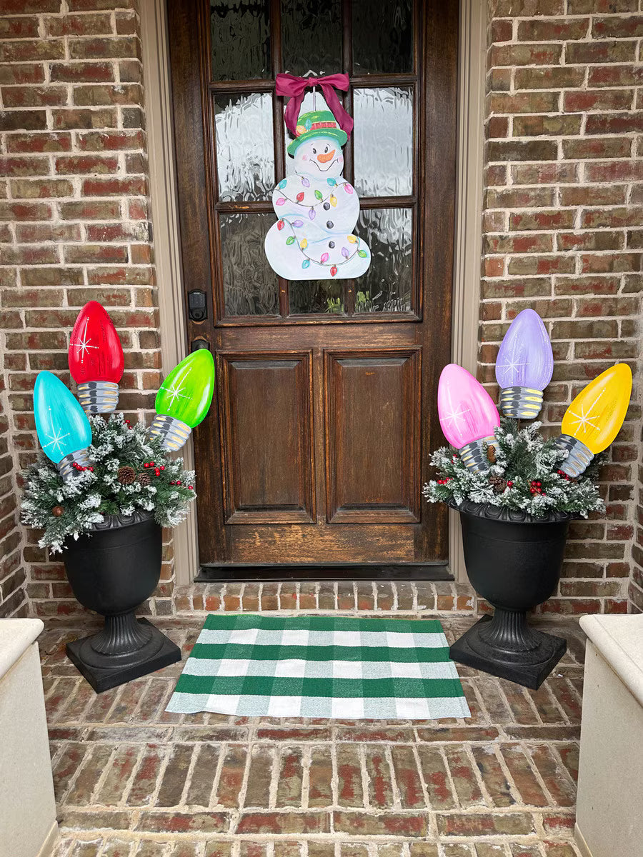 Merry & Bright Bulb Stake - 6 Colors