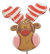 Candy Cane Reindeer Stake - 2 Styles