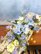 32" Blue Birds Singing Swag