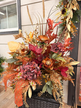 33" Fires of Fall Porch Pot