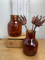 5.5L Topaz Recycled Glass Wide Mouth Vase