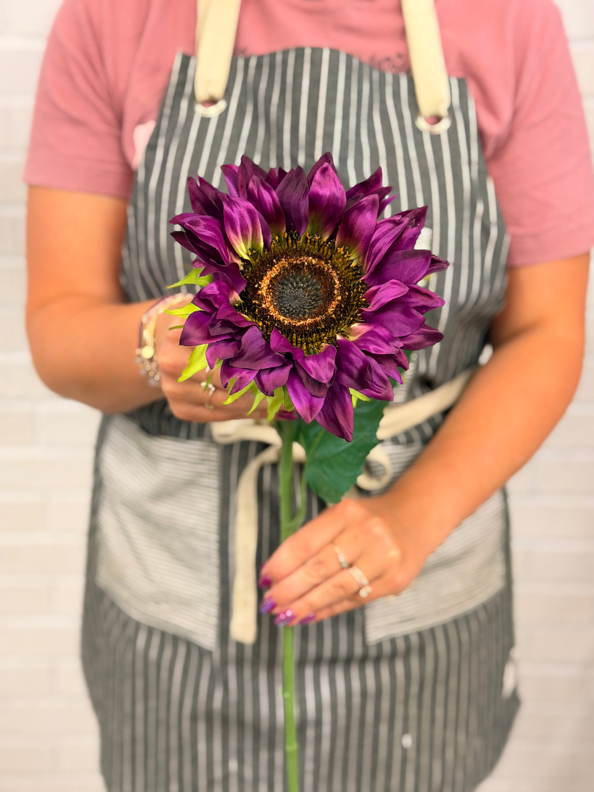 Purple Passion Single Sunflower Spray