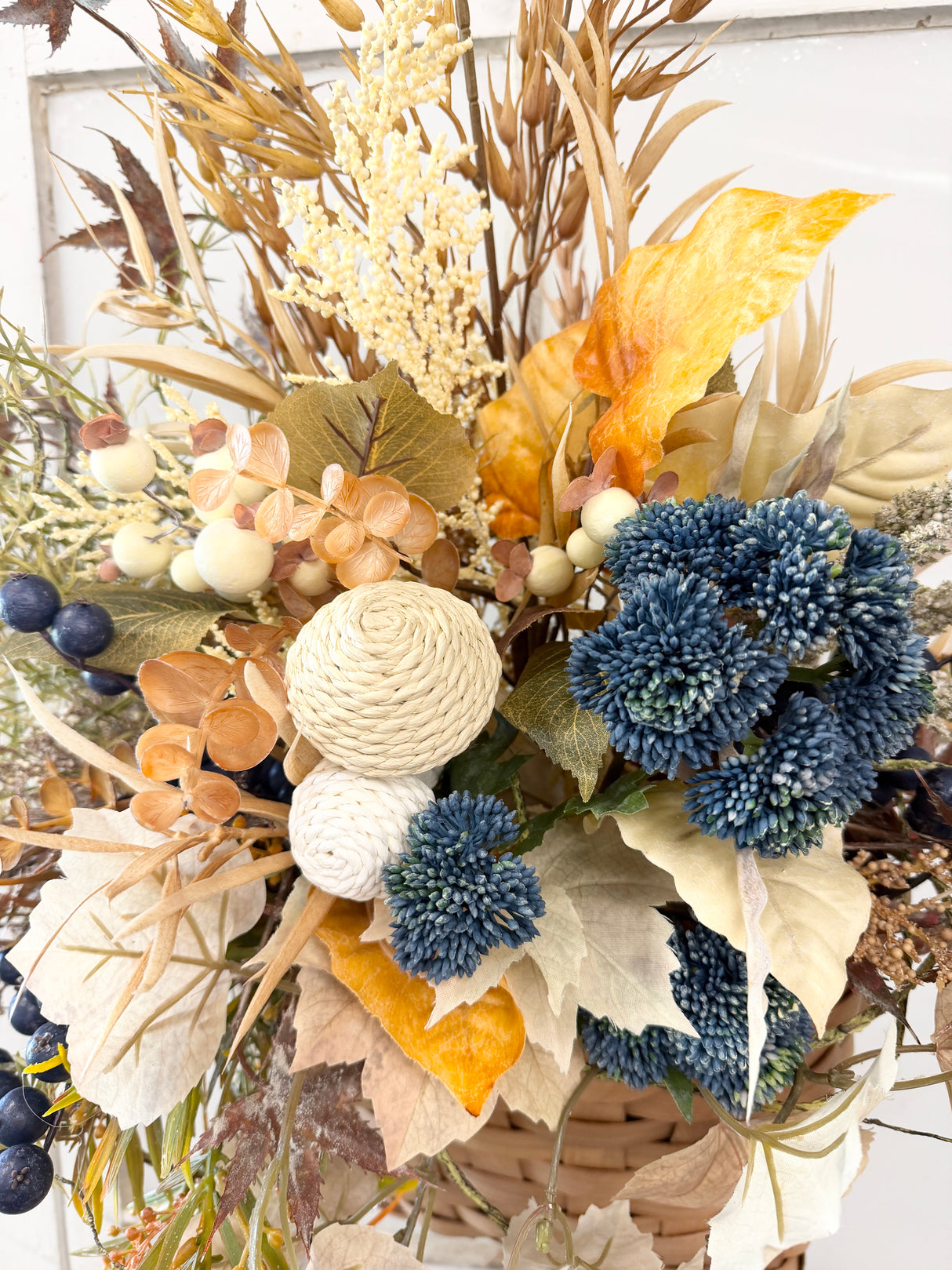 35" Harvest Season Wall Basket