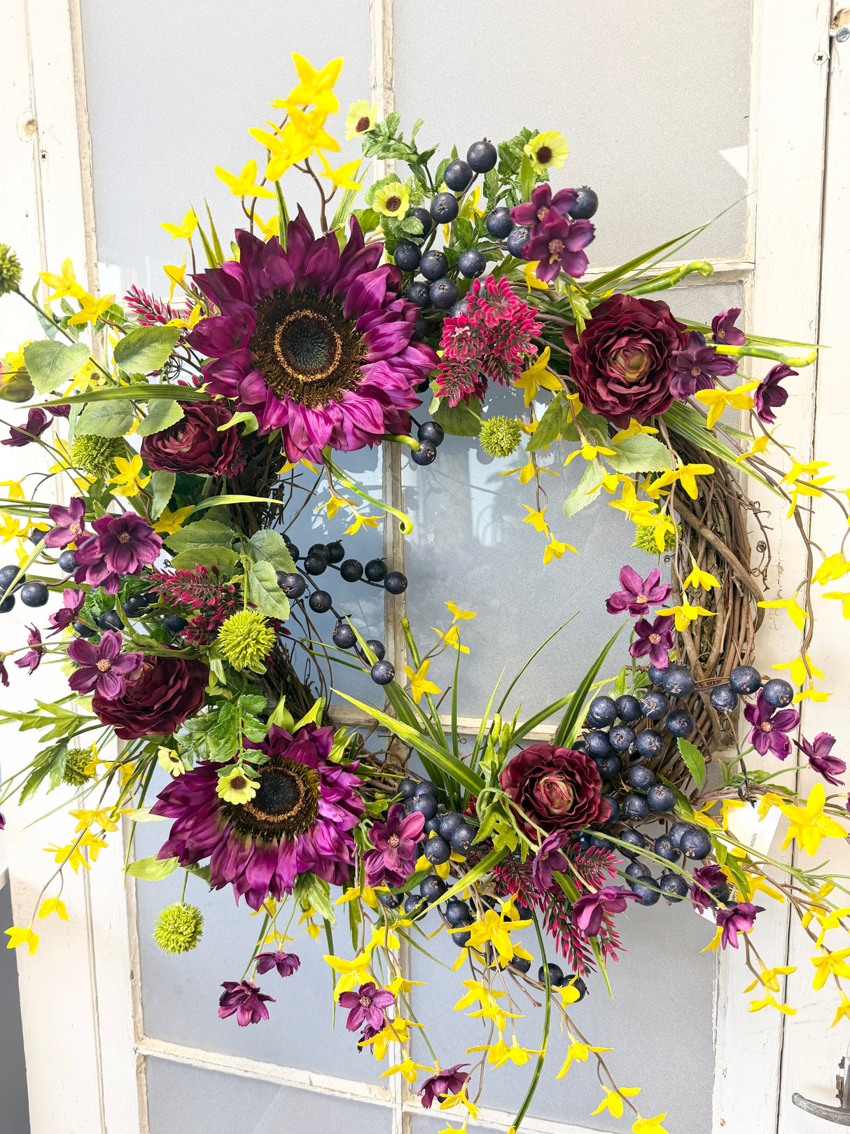 25" Purple Rain Garden Wreath