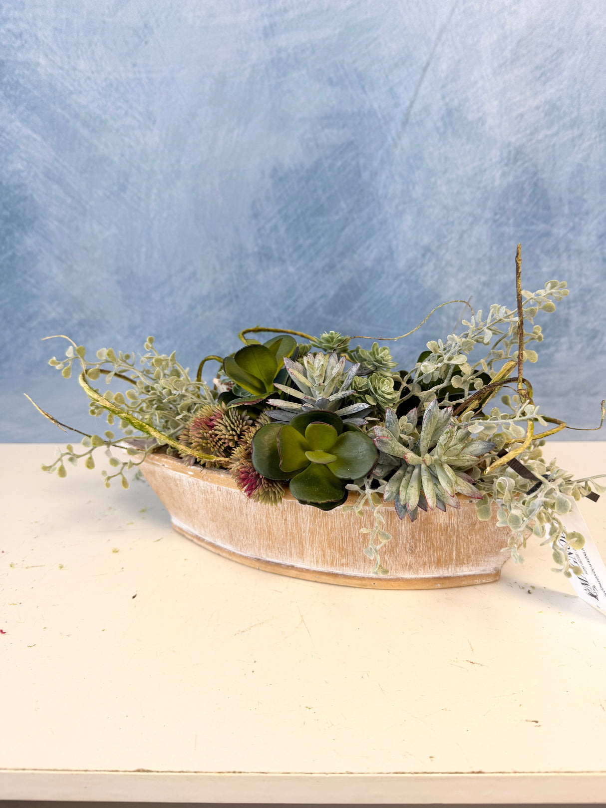 12" The Succulent Skipper Centerpiece