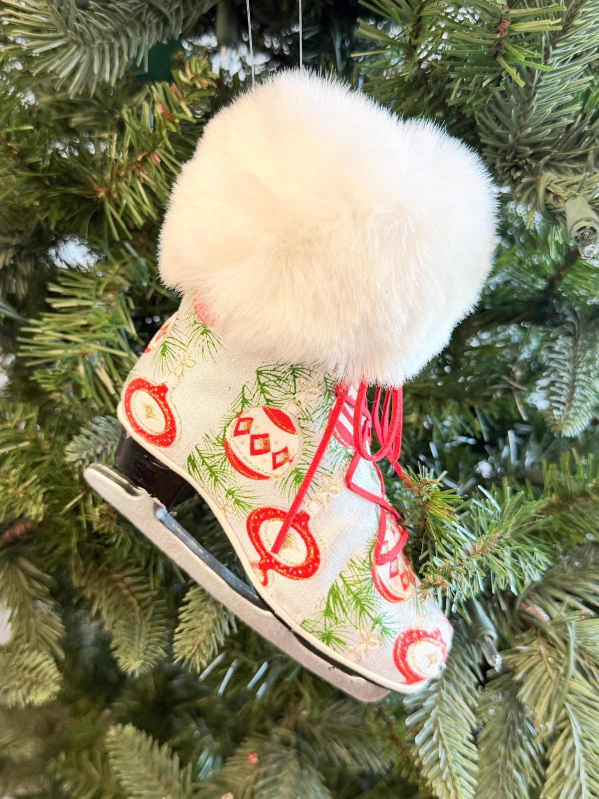 Cozy Christmas Skate Ornament