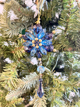 Blue Acrylic Blossom Drop Ornament