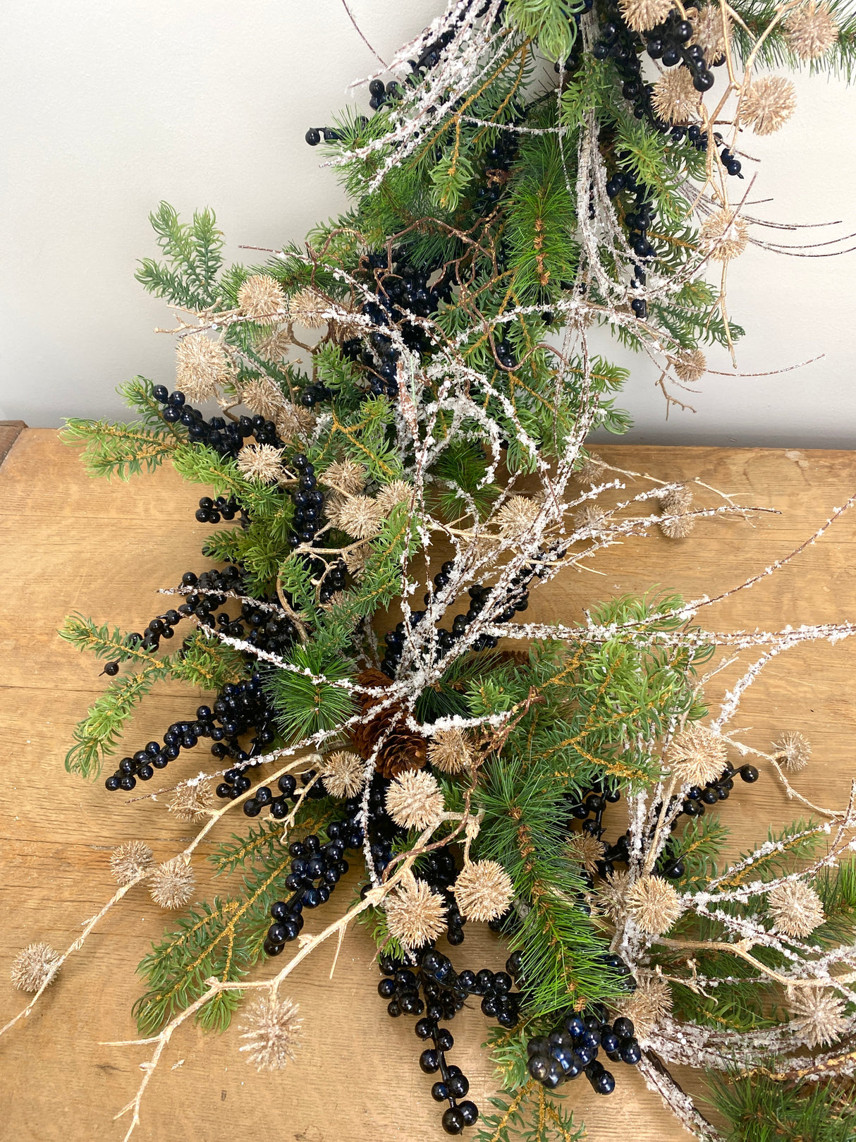 52" Frosty Berries Garland