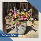 UV Protect Orange Hanging Hibiscus Plant