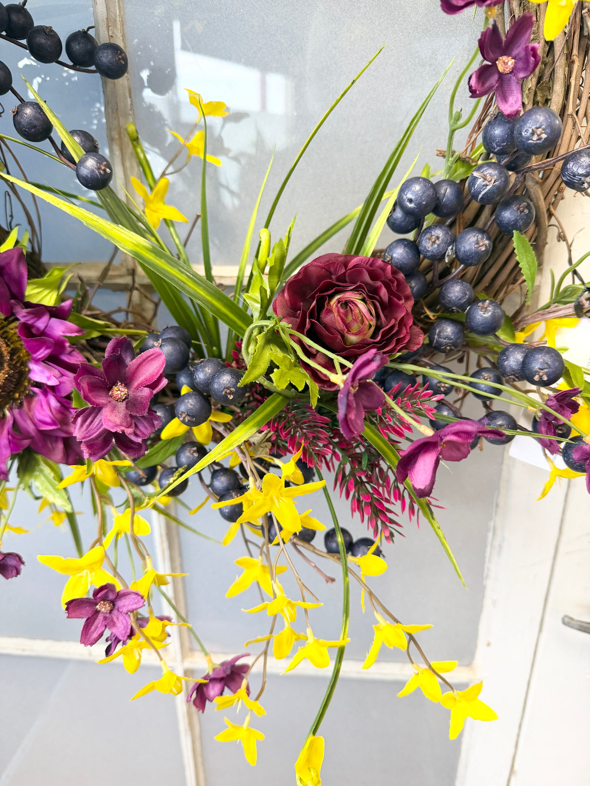 25" Purple Rain Garden Wreath