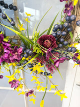 25" Purple Rain Garden Wreath